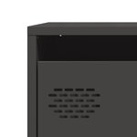 vidaXL Buffet haut noir 39x35x103 5 cm acier