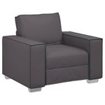 vidaXL Fauteuil canapé Gris 99 x 78 x 84 cm Cuir artificiel