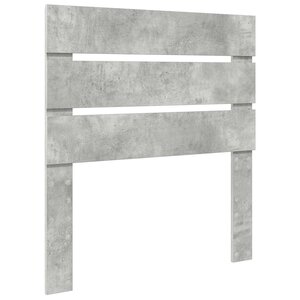 vidaXL Tête de lit Gris béton 90 cm Bois d'ingénierie