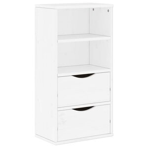 vidaXL Armoire latérale tiroirs ODDA blanc 40x24x79 cm bois massif pin