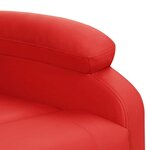 vidaXL Fauteuil Rouge Similicuir