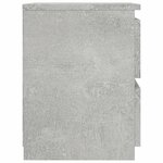 vidaXL Tables de chevet 2 Pièces Gris béton 30x30x40 cm Bois d’ingénierie