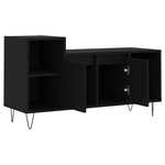 vidaXL Meuble TV Noir 100x35x55 cm Bois d'ingénierie