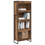vidaXL Bibliothèque Bois Ancien 80 x 30 x 155 cm Bois d'ingénierie