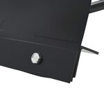 vidaXL Chasse-neige pour VTT 120 x 38 cm Noir