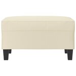 vidaXL Repose-pied Crème 70x55x41 cm Similicuir