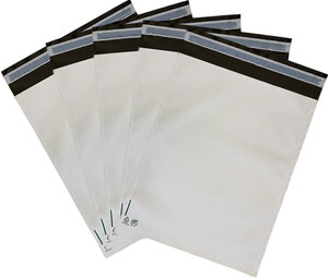50 Enveloppes plastique opaques 80 microns N°5 - 415x520mm