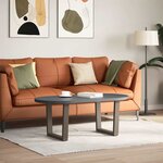 vidaXL Pieds de table basse en forme de V  2 pièces  acier naturel  50 x (42-43 3) cm