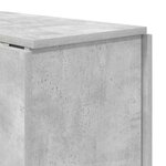 vidaXL Table à dîner 138 x 70 x 73 5 cm Bois d'ingénierie Gris béton