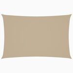 vidaXL Voile de parasol tissu oxford rectangulaire 2x4 5 m beige