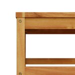 vidaXL Salon de jardin avec coussins 5 Pièces Bois d'acacia solide