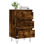 vidaXL Buffet chêne fumé 40x35x70 cm bois d'ingénierie