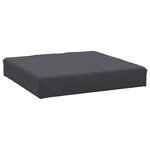 vidaXL Coussins de palette lot de 2 anthracite tissu oxford