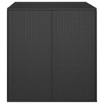 vidaXL Boîte à coussins de jardin Résine tressée 100x97 5x104 cm Noir