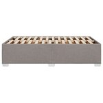 vidaXL Cadre de lit sans matelas taupe 120x190 cm tissu