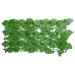 vidaXL Écran de balcon avec feuilles vert 200x100 cm