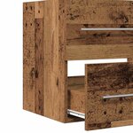 vidaXL Meuble de salle de bain vieux bois 60x38 5x48 cm