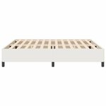 vidaXL Cadre de lit Crème 200 x 200 cm Tissu en velours côtelé