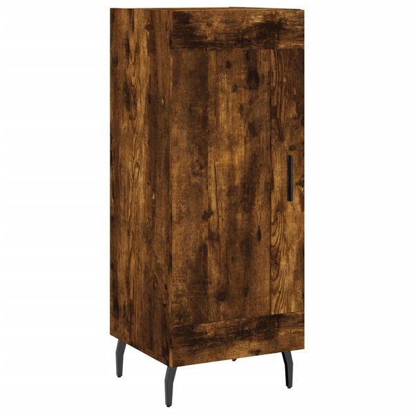 vidaXL Buffet Chêne fumé 34 5x34x90 cm Bois d'ingénierie