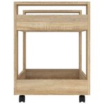 vidaXL Chariot de bureau Chêne sonoma 60x45x60 cm Bois d'ingénierie