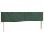 vidaXL Sommier à lattes de lit et matelas Vert foncé 180x200cm Velours