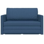vidaXL Canapé-Lit Bleu 124 x 71 x 78 cm tissu