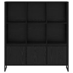 vidaXL Bibliothèque 2 Pièces Chêne noir 99 5 x 30 x 108 cm