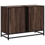 vidaXL Armoire lavabo de salle de bain chêne marron bois d'ingénierie