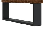 vidaXL Table basse Chêne marron 90x50x36 5 cm Bois d'ingénierie