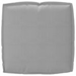 vidaXL Coussin Pallet pour siège Gris 50x50x12 cm en tissu Oxford