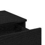 vidaXL Coiffeuse Chêne noir 100 x 40 x 130 cm Bois d'ingénierie