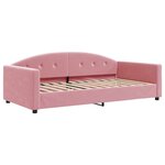 vidaXL Lit de repos rose 100x200 cm velours