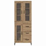 vidaXL Haut Armoire Montage mural Chêne artisanal 69 5 x 34 x 180 cm