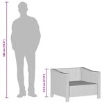 vidaXL Fauteuil de jardin avec coussin Gris Résine tressée