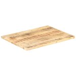 vidaXL Dessus de table Bois de manguier solide 25-27 mm 70x60 cm