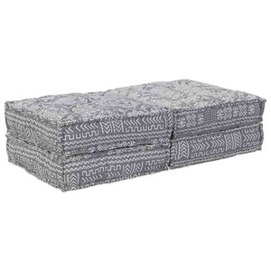 vidaXL Canapé modulaire 2 Pièces Gris clair 70 x 70 x 36 cm tissu