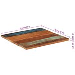 vidaXL Dessus de table carré 70x70 cm 25-27 mm Bois de récupération