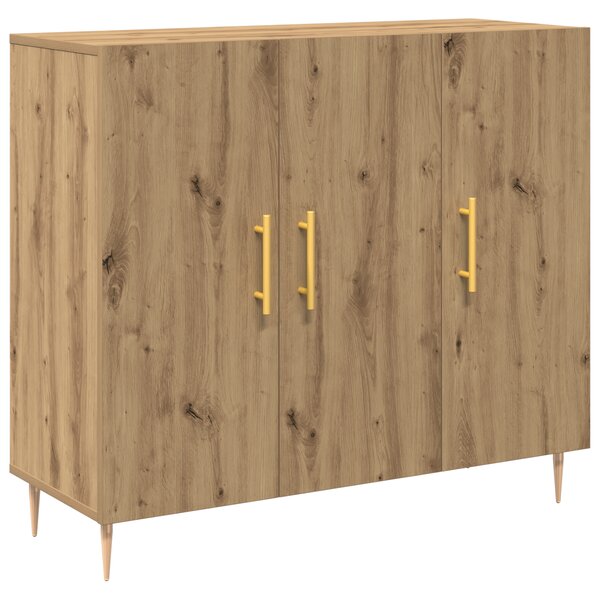 Buffet vidaXL Artisan Chêne 90x34x80 cm Bois d'ingénierie