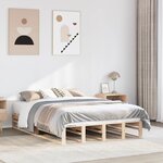 vidaXL Cadre de lit sans matelas 120x190 cm bois de pin massif