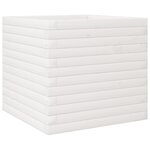vidaXL Jardinière blanc 50x50x45 5 cm bois de pin massif