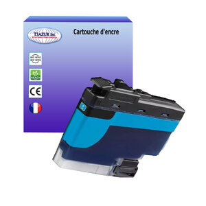 T3azur- cartouche compatible avec brother lc422 pour brother mfc-j5340dw j5345dw j5740dw j6540dw j6940dw cyan