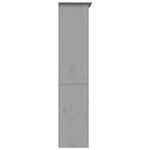vidaXL Bibliothèque BODO gris 82x40x173 cm bois pin massif 5 niveaux