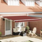vidaXL Auvent Rétractable with 400 × 350 cm jaune et orange