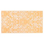 vidaXL Tapis d'extérieur ARAKIL Orange et blanc 120x180 cm PP