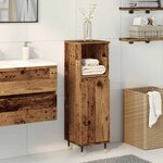 vidaXL Armoire de salle de bain vieux bois 30x30x100cm bois ingénierie