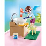 Playmobil - 70301 - enfant avec lavabo