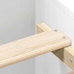vidaXL Cadre de lit sans matelas blanc 200x200 cm