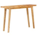 vidaXL Table à dîner Naturel 100 x 35 x 75 cm Bois de mangue massif