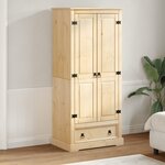 vidaXL Garde-robe Corona 76x50x170 cm bois de pin massif