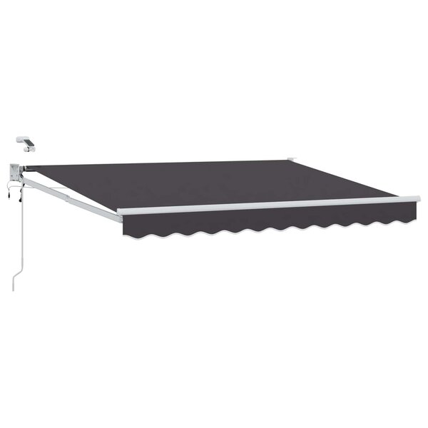 vidaXL Auvent rétractable électrique Anthracite 3 x 2 5 m